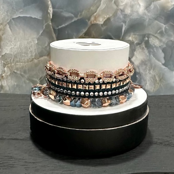 Bomb Party Jewelry - ✨ Bomb Party – A Rose Gold Melody Bracelet Set  - Edgy and Glamorous✨